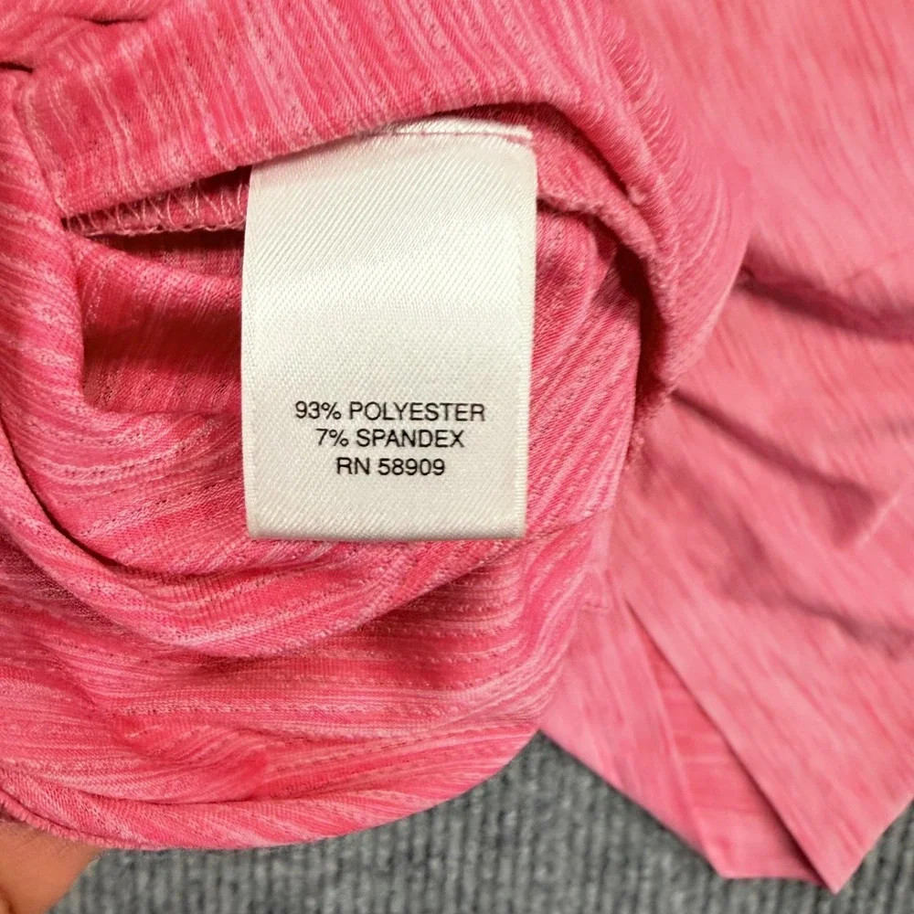 Roundtree & Yorke Performance Polo Shirt Mens 3XLT Pink Striped Big Tall Stretch